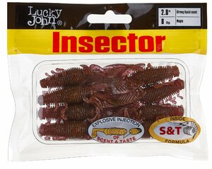 Виброхвосты съедобные искусственные LJ Pro Series INSECTOR 2,8in (07.00)/S14 8шт., фото 4