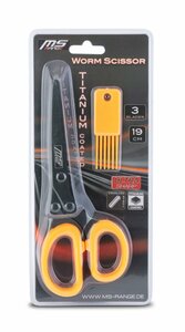 Ножницы для резки червя MS Range TITANIUM WORM SCISSOR 19см, фото 2