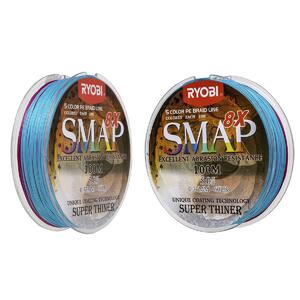 Шнур SMAP PE8X-100M 5.0# Multi Colour 0,37мм Ryobi, фото 7