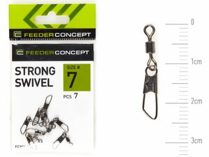 Вертлюги c застеж. Feeder Concept STRONG SWIVEL 007 7шт., фото 2