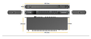 Мультивьюер коммутатор AVMATRIX MMV1630 компактный 1RU 3G-SDI 16CH, фото 17