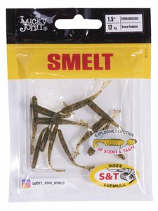 Слаги съедобные искусственные LJ Pro Series SMELT 1,5in (03.80)/PA03 12шт., фото 4