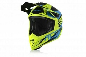 Шлем Acerbis X-TRACK Light Blue/Fluo Yellow L, фото 1