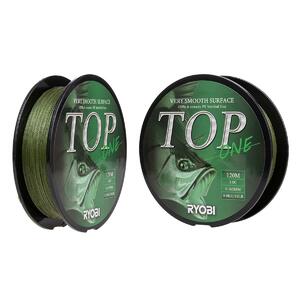 Шнур TOP PE4X-120M 1.0/d-0.165mm Dark green Ryobi, фото 7