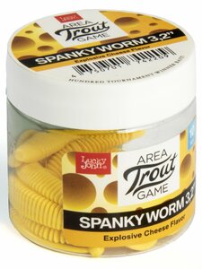 Слаги съедобные искусственные LJ Pro Series SPANKY WORM 3,2in (08.00)/101 10шт., фото 5