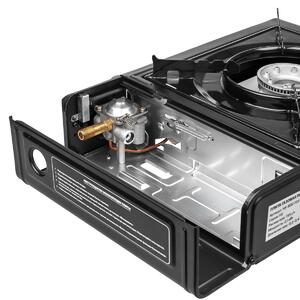 Плита газовая портативная в кейсе с переходником (HS-BDZ-155-B) Helios, фото 7