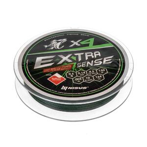 Шнур Extrasense X4 PE Green 150m   0.6/10LB 0.14mm (N-ES-X4-0.6/10LB) NISUS, фото 4