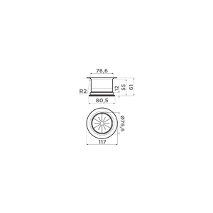 Сменная горловина для измельчителя Omoikiri Nagare NA-04-LG, фото 3