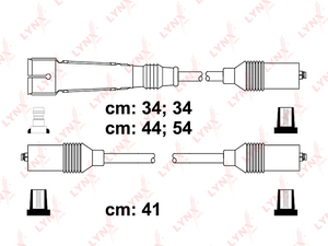 Провода высоковольтные LYNXauto SPE1202. Для: AUDI 80 1.6-2.0 84-95/100 1.8-2.0 84-94, фото 1