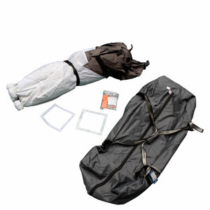 Палатка зимняя куб СЛЕДОПЫТ Premium 1,8х1,8 м, S по полу 3,2 кв.м, 3 слоя, цвет Arctic Camo/серый, фото 4