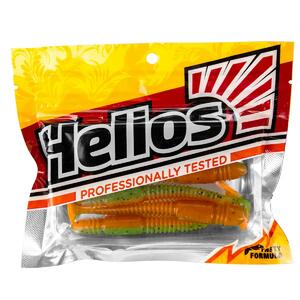 Виброхвост Minoga 3,75"/9.5 см Pepper Green & Orange 5шт. (HS-17-018) Helios, фото 2