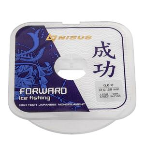 Леска FORWARD ICE FISHING 0,128mm/50m Nylon Transparent (N-FIF-0.128-50) Nisus, фото 7