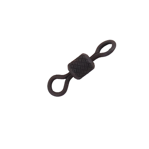 Вертлюг Namazu Pro ROLLING RIBBED SWIVEL, латунь, цв. Carbon, р. 5, test-24 кг (уп. 10 шт.), фото 5
