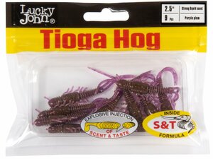 Виброхвосты съедоб. искусст. LJ Pro Series TIOGA HOG 2.5in (06.35)/S13 9шт., фото 4