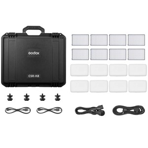 Комплект светодиодных осветителей Godox Knowled C5R-K8 с зарядным кейсом, шт, фото 20