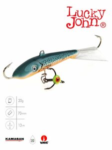 Балансир Lucky John FIN 5 + тр. 70мм/53 блистер, фото 2