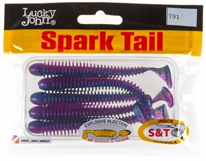 Виброхвосты съедоб. искусст. LJ Pro Series Spark Tail 4,0in (10,10)/T91 5шт., фото 4