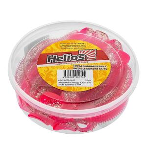 Виброхвост несъедоб. Shaggy 5,12/13 см Silver Sparkles & Pink 20шт. (HS-18-035-N-20) Helios, фото 2