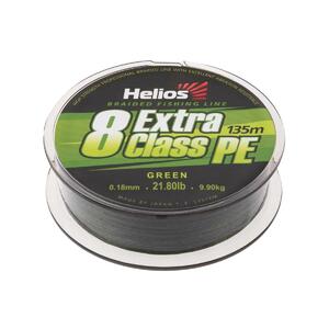 Шнур плетеный EXTRA CLASS 8 PE BRAID Green 0,18mm/135 (HS-8PEG-18/135 G) Helios, фото 1