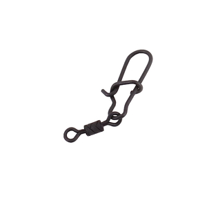 Вертлюг с застежкой Namazu Pro ROLLING RIBBED SWIVEL WITH NICE SNAP, цв. Carbon, р. 14, test-4 кг, к, фото 5