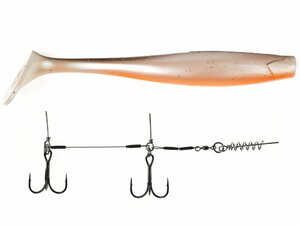 Виброхвосты LJ 3D BBS Series GIANT KUBIRA SWIM SHAD 10,3in (26,00)/PG18 1шт.+Stinger XL, фото 2
