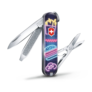 Нож-брелок Victorinox Classic LE 2019, 58 мм, 7 функций, "Burger Bar", фото 3