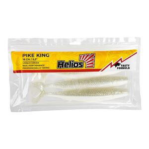 Виброхвост Pike King 6.3"/16 см White & Sparkles 3шт (HS-37-002) Helios, фото 2