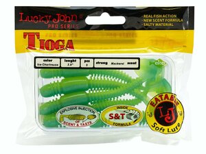 Виброхвосты съедоб. искусст. LJ Pro Series TIOGA 3.9in (10.00)/T57 5шт., фото 4