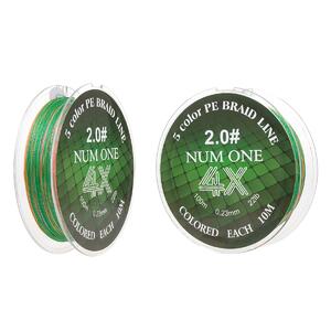 Шнур NUM ONE PE4X-100M 2.0#/0,235 mm Multi Colour Ryobi, фото 7