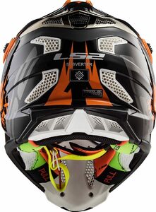 Мотошлем MX700 SUBVERTER EVO EMPEROR LS2 (черно-оранжевый глянцевый, Black-Orange, 2XL), фото 5