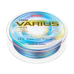 Шнур VARIUS PE8X-150MI 1.2# Multi Colour 0,185мм Ryobi, фото 6