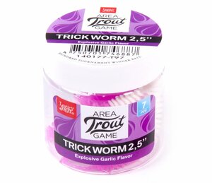Слаги съедобные искусственные LJ Pro Series TRICK WORM 2,5in (06.35)/T97 7шт., фото 4
