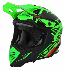 Шлем Acerbis X-TRACK 22-06 Fluo-Green/Black M, фото 1