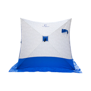 Палатка зимняя СЛЕДОПЫТ 2-скатная, Oxford 210D PU 1000, цвет синий/белый с принтом, фото 3