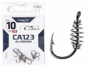 Крючки Cobra Allround PASTEHOLDER сер. CA123 разм. 010 10шт., фото 4