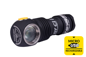 Мультифонарь светодиодный Armytek Elf C1 Micro-USB+18350, 980 лм, теплый свет, аккумулятор, фото 1