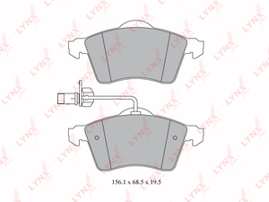 Колодки тормозные передние LYNXauto BD-8027. Для: VW Transporter 4 1.9D-2.8 90-03, фото 1