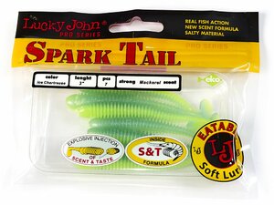 Виброхвосты съедоб. искусст. LJ Pro Series Spark Tail 3,0in (07,60)/T57 7шт., фото 4