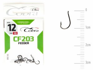 Крючки Cobra FEEDER SPECIALIST сер. CF203 разм. 012 10шт., фото 2