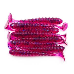 Виброхвост YAMAN PRO Betta, р.2,5 inch, цвет #04 - Grape (уп. 8 шт.), фото 3
