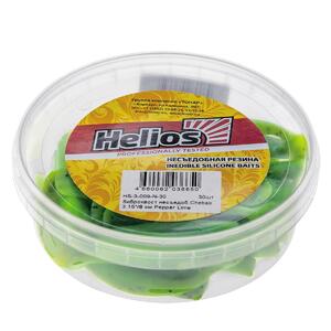 Виброхвост несъедоб. Chebak 3,15"/8 см Pepper Lime 30шт. (HS-3-009-N-30) Helios (0), фото 2