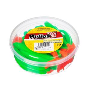 Виброхвост несъедоб. Jumbo 4,95"/12.5 см Lime & Orange 30шт. (HS-7-020-N-30) Helios (0), фото 2