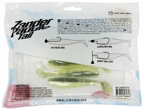 Виброхвосты LJ 3D Series Zander Paddle Tail 4.0in (10.00)/Z06 5шт., фото 5