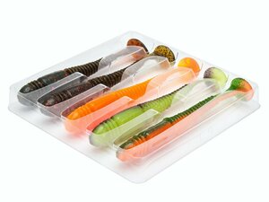 Виброхвосты съедобные LJ Pro Series TIOGA 3.9in (10.00)/MIX2 5шт., фото 2
