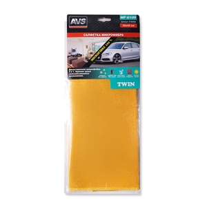 Салфетка для автомобиля AVS MF-6109 из микрофибры, 35 × 40 см, жёлтая, фото 12