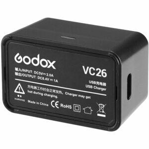 Зарядное устройство Godox VC26 USB для аккумулятора V1, фото 3