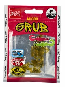 Твистеры съедобные искусственные LJ Pro Series MICRO GRUB 1,0in (02,50)/PA19 15шт., фото 4