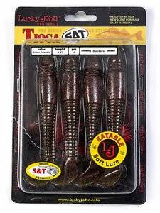 Виброхвосты съедобные LJ Pro Series TIOGA FAT 4.5in (11.40)/PA03 4шт., фото 4