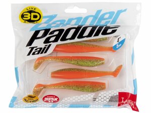 Виброхвосты LJ 3D Series ZANDER PADDLE TAIL 4.0in (10.00)/Z12 5шт., фото 4