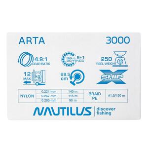Катушка Nautilus Arta 3000 NEW, фото 12